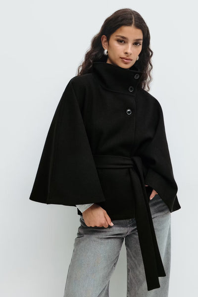 Evonni | Belt cape jacket