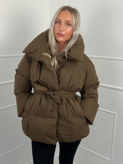 Karly | Short Belted Puffer Jacket