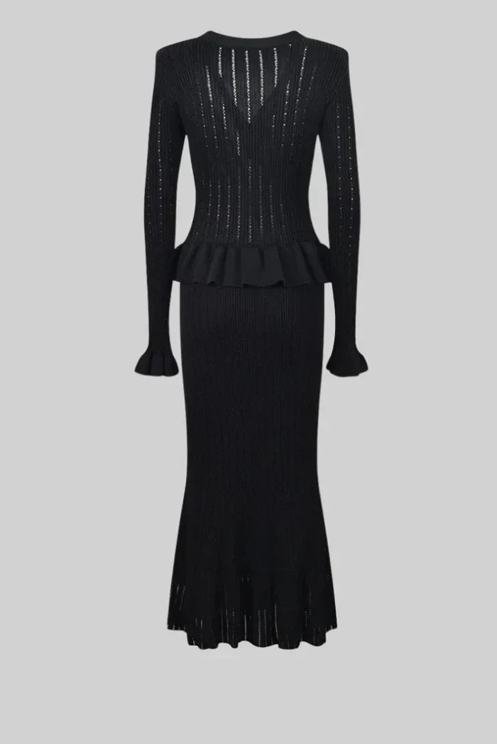 Bonnie | V-Neck Knitted Set